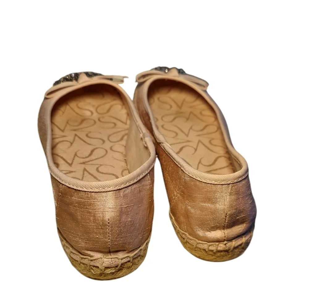 Simply Vera Pink Embellished Espadrille Ballet Flats